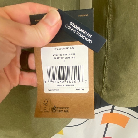 THE NORTH FACE Women's Shelbe Raschel Parka Length With Hood - olive small NWT - Picture 9 of 10